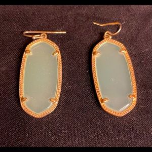 Kendra Scott mint jade Elle earrings